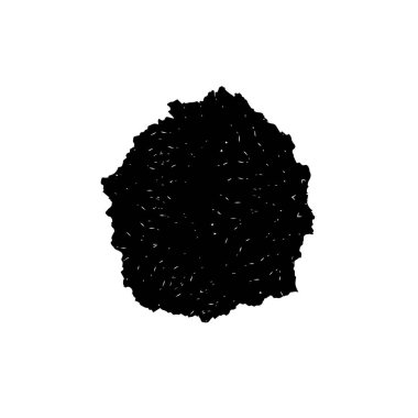 Grunge siyah ve beyaz tehlike dokusu, beyaz arka planda izole edilmiş..