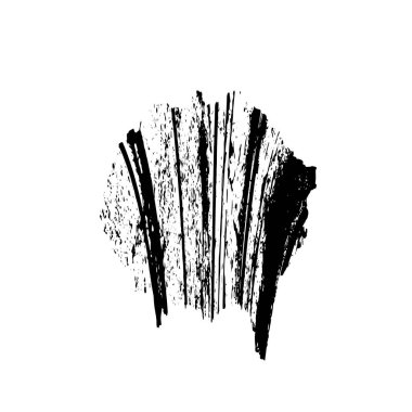 Beyaz arka planda siyah nokta. grunge soyut el boyaması ögesi 