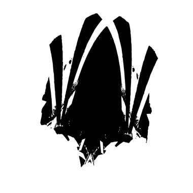 siyah fırça darbesi ve doku. Grunge vektör el - boyalı elementler. altı çizili ve sınır tasarımı.