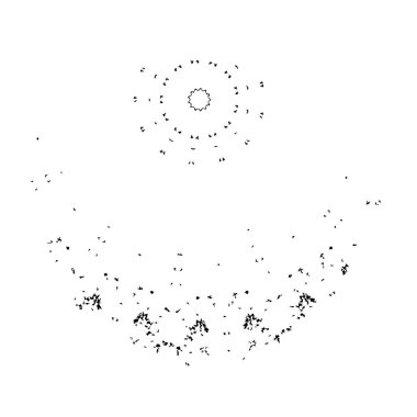 Yıldızlı gökyüzünde uçan roket. soyut vektör illüstrasyonu