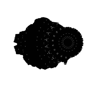 soyut siyah ve beyaz izole nesne