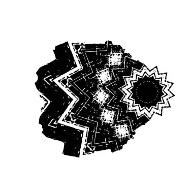 Soyut geometrik desen. siyah ve beyaz vektör