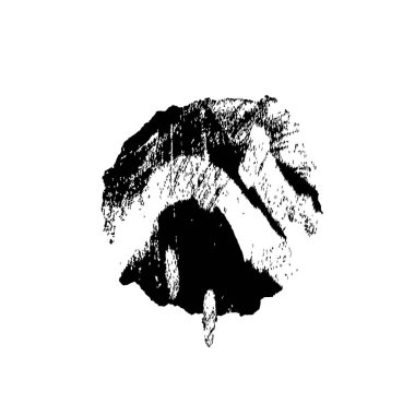 grunge siyah fırça darbesi, vektör