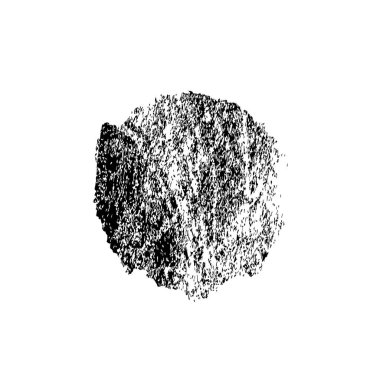 creative element of black brush stroke on white background 