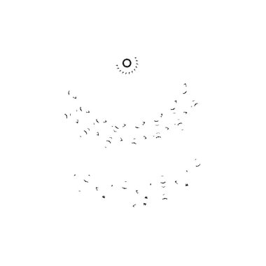 creative element of black brush stroke on white background 