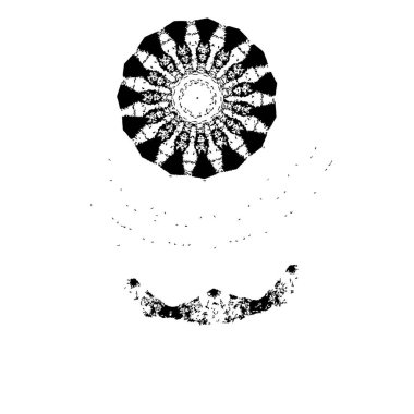 creative element of black brush stroke on white background 