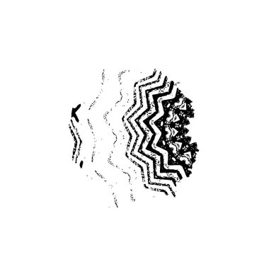 creative element of black brush stroke on white background 