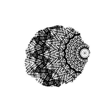 creative element of black brush stroke on white background 