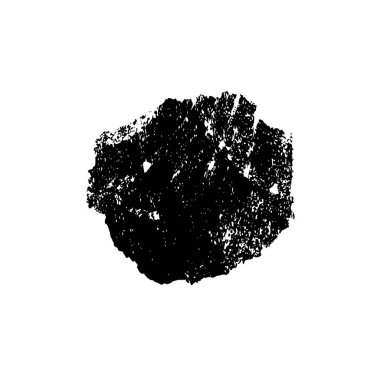 creative element of black brush stroke on white background 