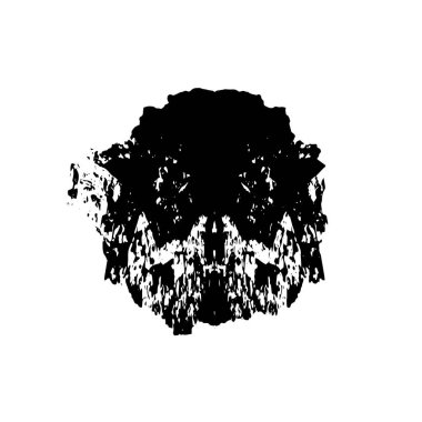 Beyaz arka planda siyah nokta. grunge soyut el boyaması ögesi 