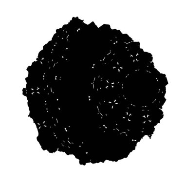 creative element of black brush stroke on white background 