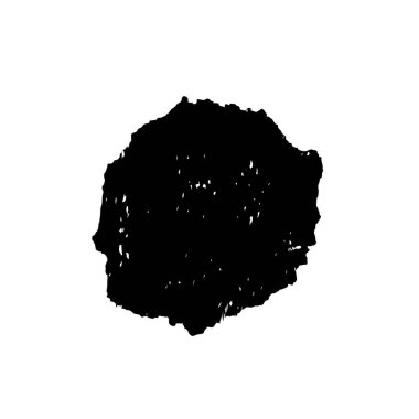 creative element of black brush stroke on white background 