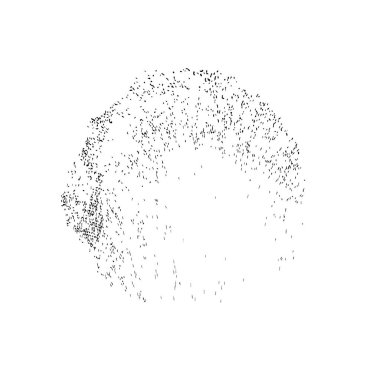 Beyaz arka planda siyah nokta. grunge soyut el boyaması ögesi 