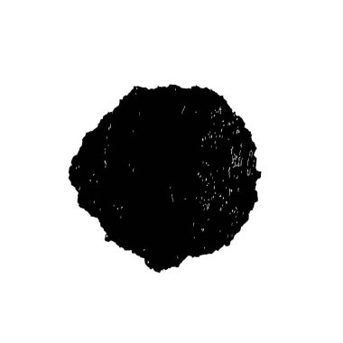 creative element of black brush stroke on white background 