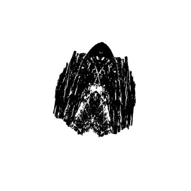 creative element of black brush stroke on white background 