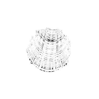 creative element of black brush stroke on white background 