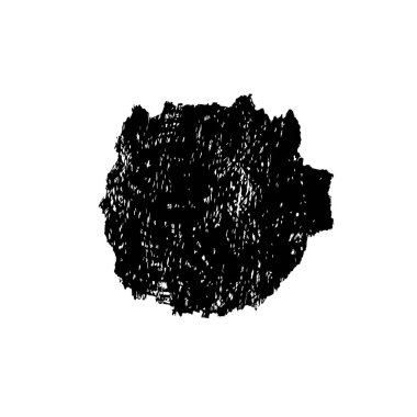 creative element of black brush stroke on white background 