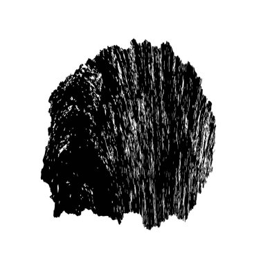 Beyaz arka planda siyah nokta. grunge soyut el boyaması ögesi 