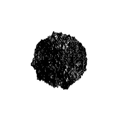 Grunge siyah fırça darbesi