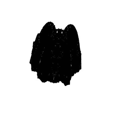 Grunge siyah fırça darbesi