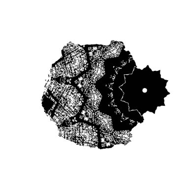 Grunge siyah fırça darbesi