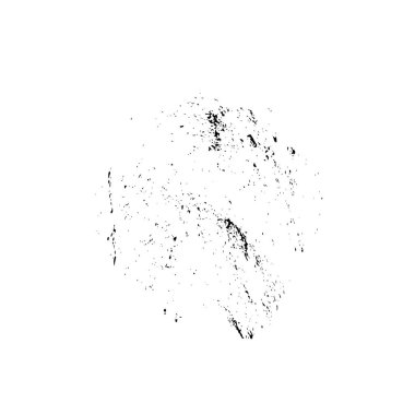 Beyaz arka planda siyah nokta. grunge soyut el boyaması ögesi 