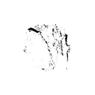 Beyaz arkaplanda soyut siyah mürekkep. 