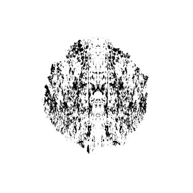 Beyaz arka planda siyah nokta. grunge soyut el boyaması ögesi 
