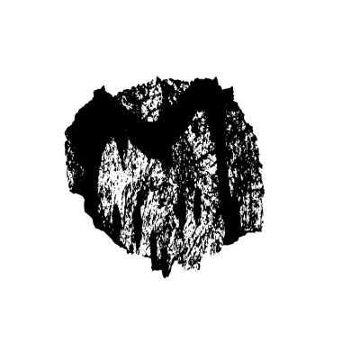 Beyaz arka planda siyah nokta. grunge soyut el boyaması ögesi 