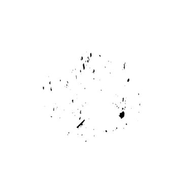 Beyaz arkaplanda soyut siyah mürekkep. 