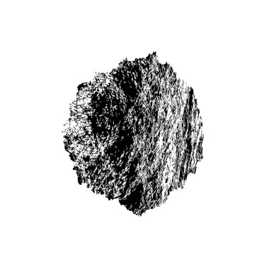 Beyaz arkaplanda soyut siyah mürekkep. 