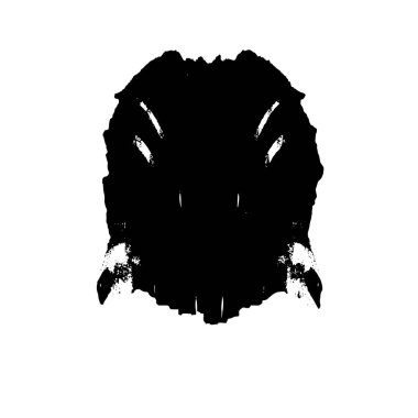 Beyaz arka planda siyah nokta. grunge soyut el boyaması ögesi 