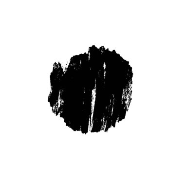 Beyaz arkaplanda soyut siyah mürekkep lekesi. 