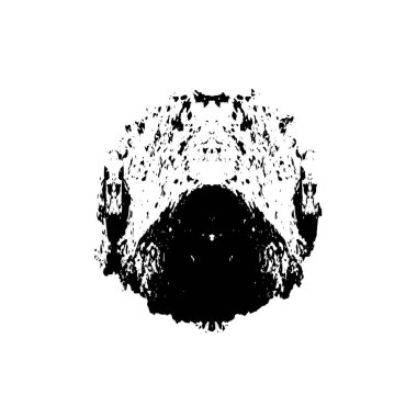 creative element of black brush stroke on white background 