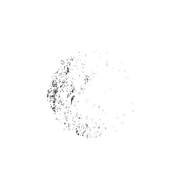 creative element of black brush stroke on white background 