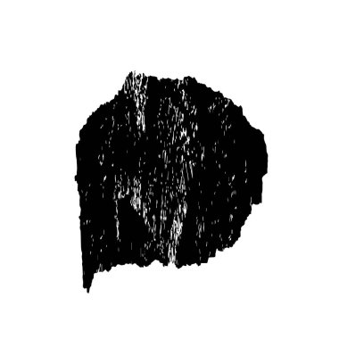 creative element of black brush stroke on white background 
