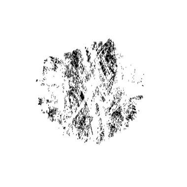 creative element of black brush stroke on white background 