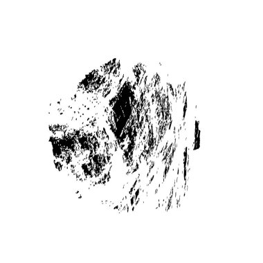 creative element of black brush stroke on white background 