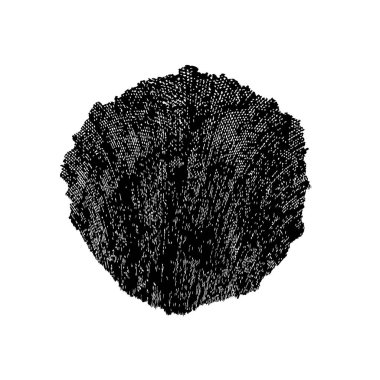 creative element of black brush stroke on white background 