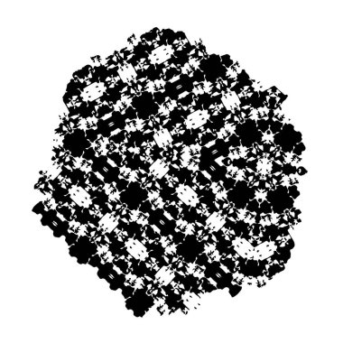 creative element of black brush stroke on white background 