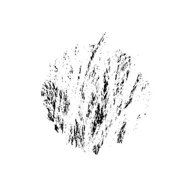 creative element of black brush stroke on white background 