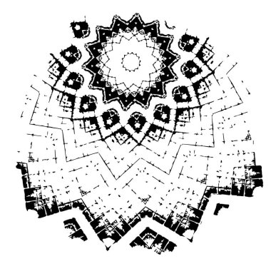 creative element of black brush stroke on white background 