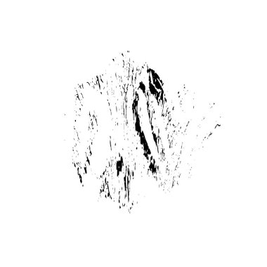 creative element of black brush stroke on white background 