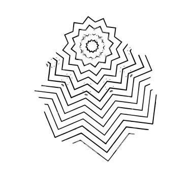 creative element of black brush stroke on white background 