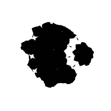 creative element of black brush stroke on white background 