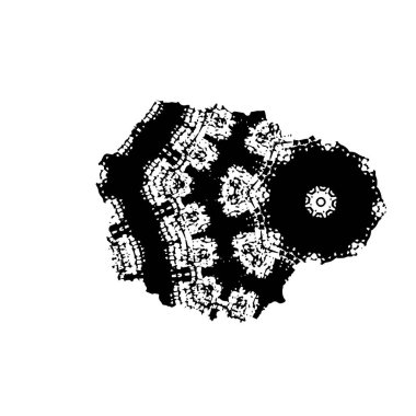 creative element of black brush stroke on white background 