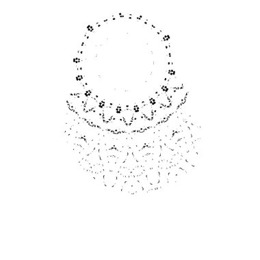 creative element of black brush stroke on white background 