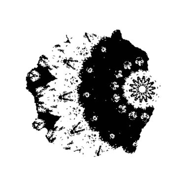 creative element of black brush stroke on white background 