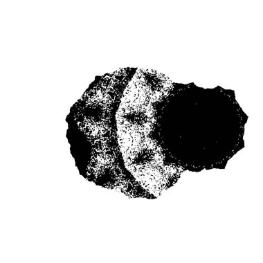 creative element of black brush stroke on white background 