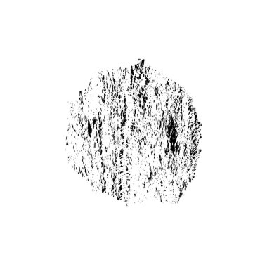 creative element of black brush stroke on white background 